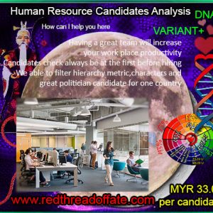 Human Resource Candidates Analysis (One candidate RM99)
